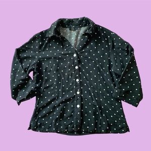 SILK COASTAL GRANDMA BUTTON UP